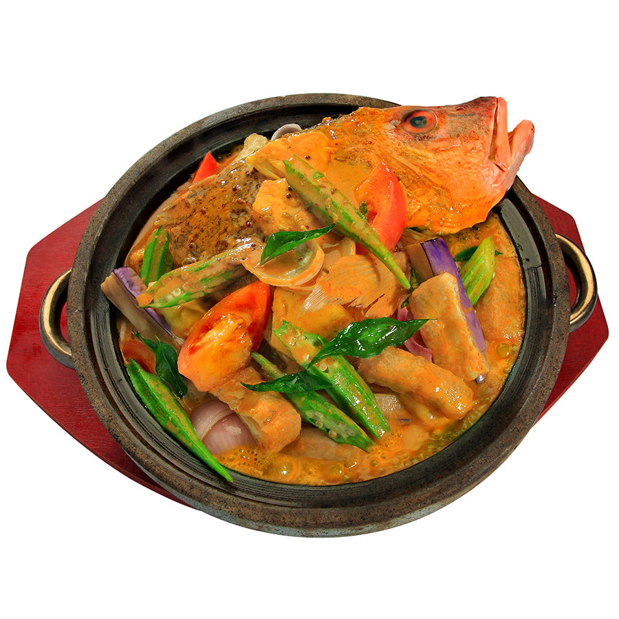 Assam Curry Fish Head 招牌亚参咖喱鱼头