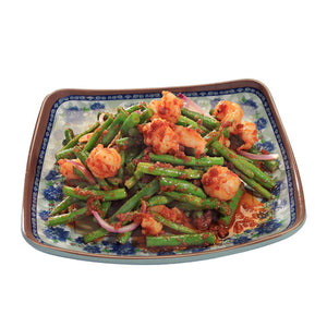 Sambal French Beans w/ Shrimps 参岜虾仁小毛豆